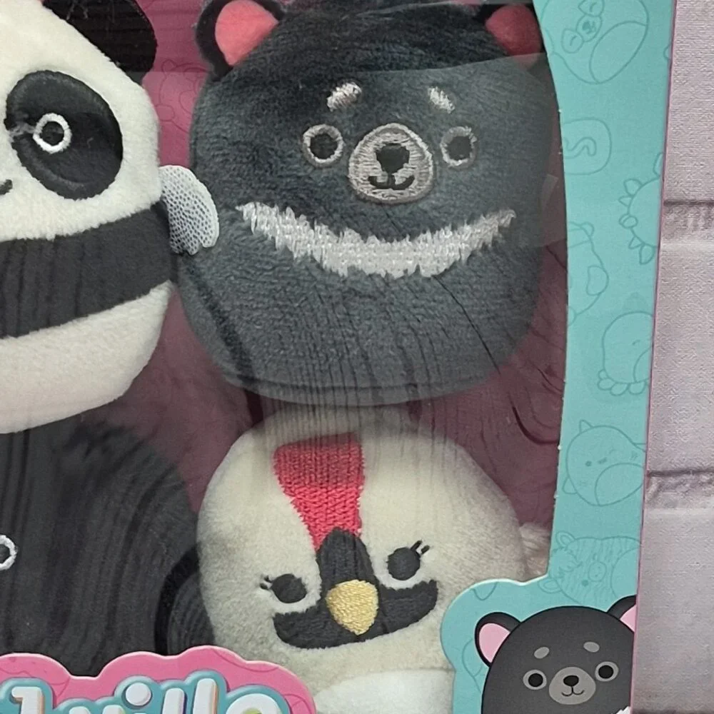 Squishville Black and White Squad 2" Plush Set Of 6, by Original Squishmallows - Picture 3 of 5